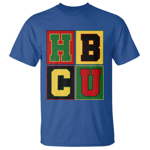 HBCU Block Letter Pride Graphic T Shirt College Support Statement Black Excellence TS02 Royal Blue Print Your Wear