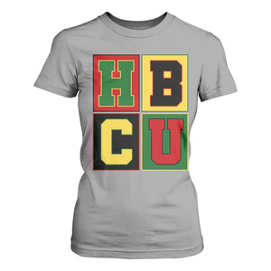 HBCU Block Letter Pride Graphic T Shirt For Women College Support Statement Black Excellence TS02 Sport Gray Print Your Wear