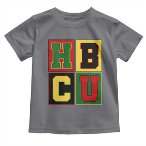 HBCU Block Letter Pride Graphic Toddler T Shirt College Support Statement Black Excellence TS02 Charcoal Print Your Wear
