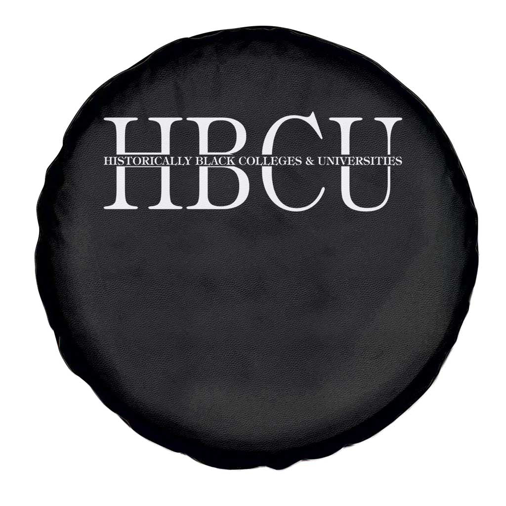 HBCU Pride Classic Statement Spare Tire Cover Minimalist Black Excellence and History TS02 Print Your Wear