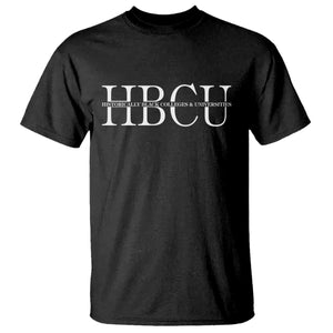 HBCU Pride Classic Statement T Shirt Minimalist Black Excellence and History TS02 Black Print Your Wear
