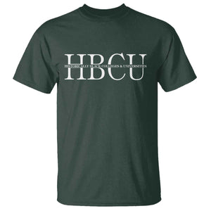 HBCU Pride Classic Statement T Shirt Minimalist Black Excellence and History TS02 Dark Forest Green Print Your Wear