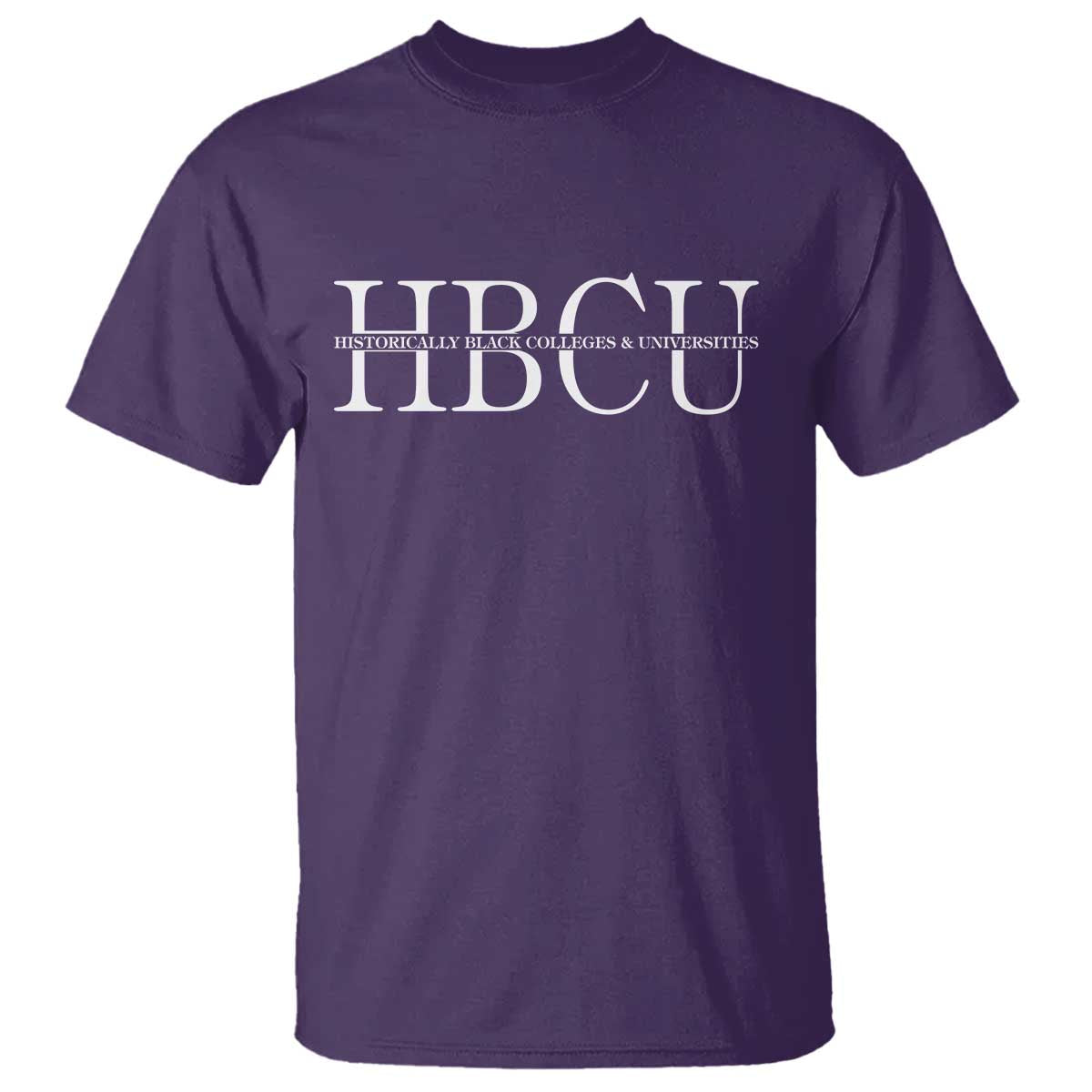 HBCU Pride Classic Statement T Shirt Minimalist Black Excellence and History TS02 Purple Print Your Wear