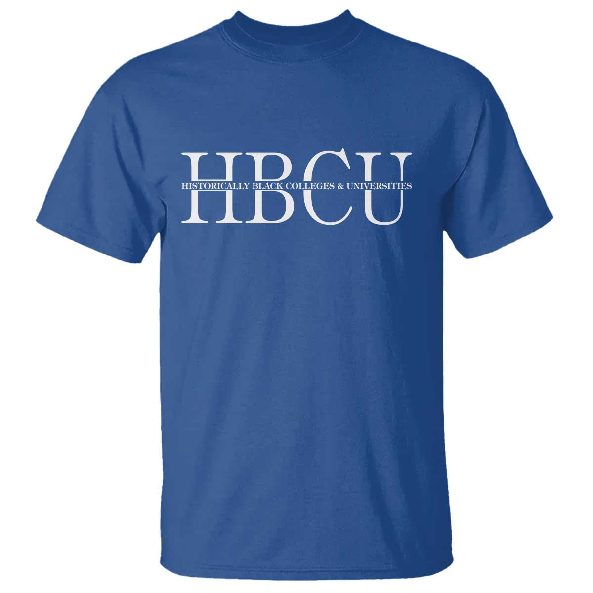 HBCU Pride Classic Statement T Shirt Minimalist Black Excellence and History TS02 Royal Blue Print Your Wear