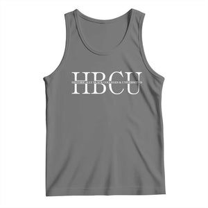 HBCU Pride Classic Statement Tank Top Minimalist Black Excellence and History TS02 Black Heather Print Your Wear
