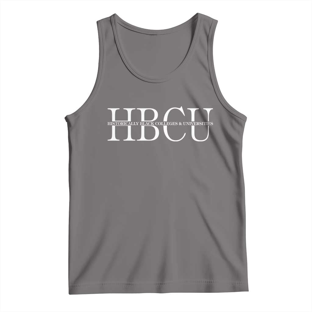 HBCU Pride Classic Statement Tank Top Minimalist Black Excellence and History TS02 Deep Heather Print Your Wear
