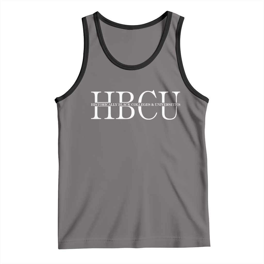 HBCU Pride Classic Statement Tank Top Minimalist Black Excellence and History TS02 Deep Heather Black Print Your Wear
