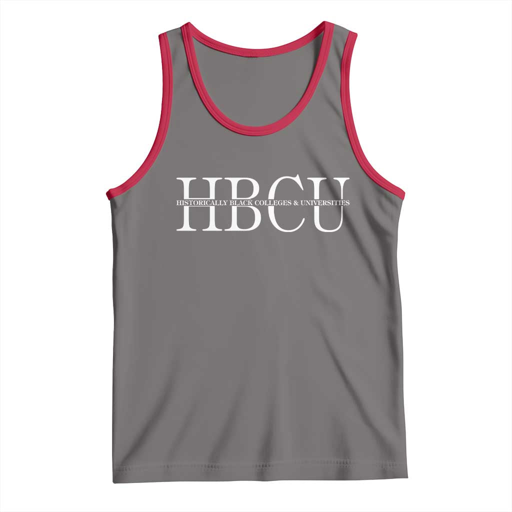 HBCU Pride Classic Statement Tank Top Minimalist Black Excellence and History TS02 Deep Heather Red Print Your Wear