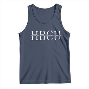 HBCU Pride Classic Statement Tank Top Minimalist Black Excellence and History TS02 Navy Print Your Wear
