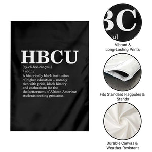 HBCU Definition Garden Flag Historically Black College Pride Celebrating Education and Black History TS02 Print Your Wear
