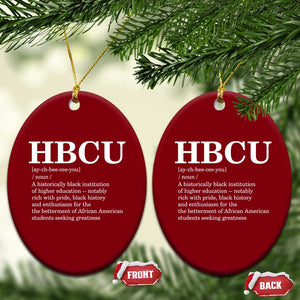HBCU Definition Ceramic Ornament Historically Black College Pride Celebrating Education and Black History TS02 Print Your Wear