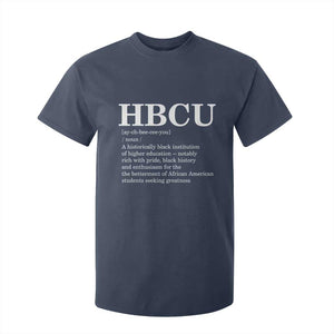 HBCU Definition T Shirt For Kid Historically Black College Pride Celebrating Education and Black History TS02 Navy Print Your Wear