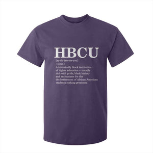 HBCU Definition T Shirt For Kid Historically Black College Pride Celebrating Education and Black History TS02 Purple Print Your Wear