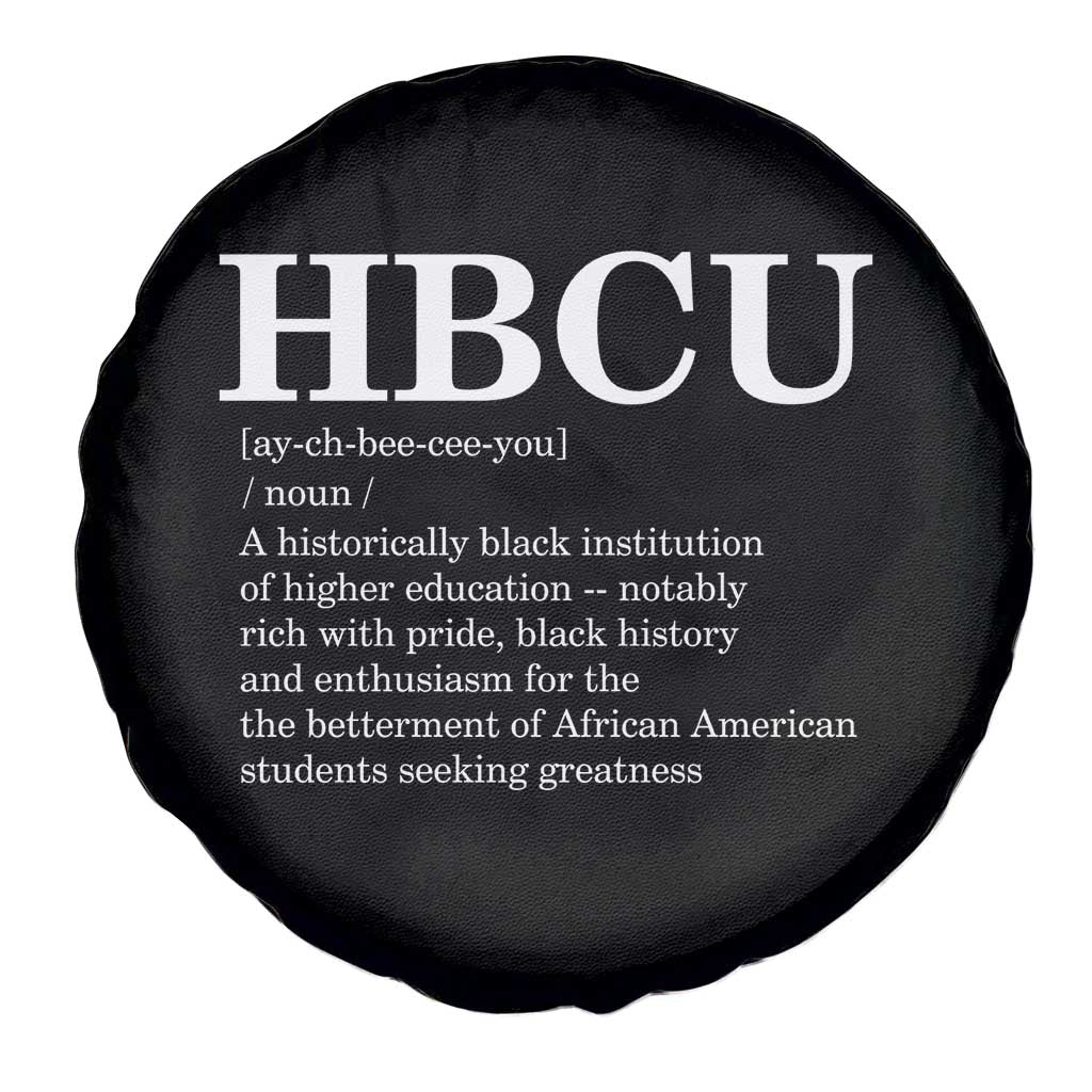 HBCU Definition Spare Tire Cover Historically Black College Pride Celebrating Education and Black History TS02 Print Your Wear
