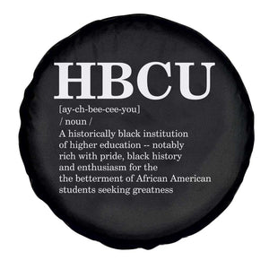 HBCU Definition Spare Tire Cover Historically Black College Pride Celebrating Education and Black History TS02 Print Your Wear