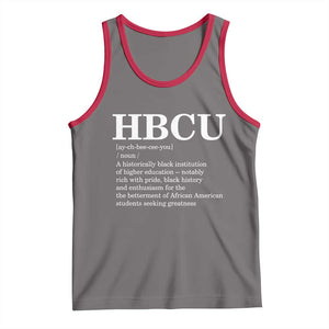 HBCU Definition Tank Top Historically Black College Pride Celebrating Education and Black History TS02 Deep Heather Red Print Your Wear