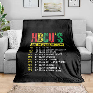 HBCUs Are Responsible For Black Excellence Throw Blanket Powerful Education Impact Statistics Pride TS02 Print Your Wear