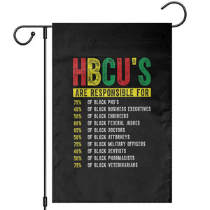 HBCUs Are Responsible For Black Excellence Garden Flag Powerful Education Impact Statistics Pride TS02 Black Print Your Wear