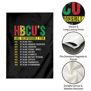 HBCUs Are Responsible For Black Excellence Garden Flag Powerful Education Impact Statistics Pride TS02 Print Your Wear