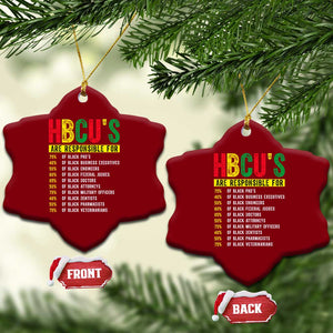HBCUs Are Responsible For Black Excellence Ceramic Ornament Powerful Education Impact Statistics Pride TS02 Print Your Wear