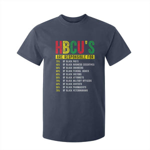 HBCUs Are Responsible For Black Excellence T Shirt For Kid Powerful Education Impact Statistics Pride TS02 Navy Print Your Wear
