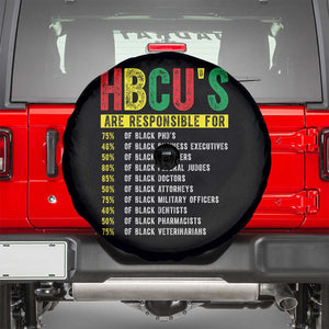 HBCUs Are Responsible For Black Excellence Spare Tire Cover Powerful Education Impact Statistics Pride TS02 Black Print Your Wear