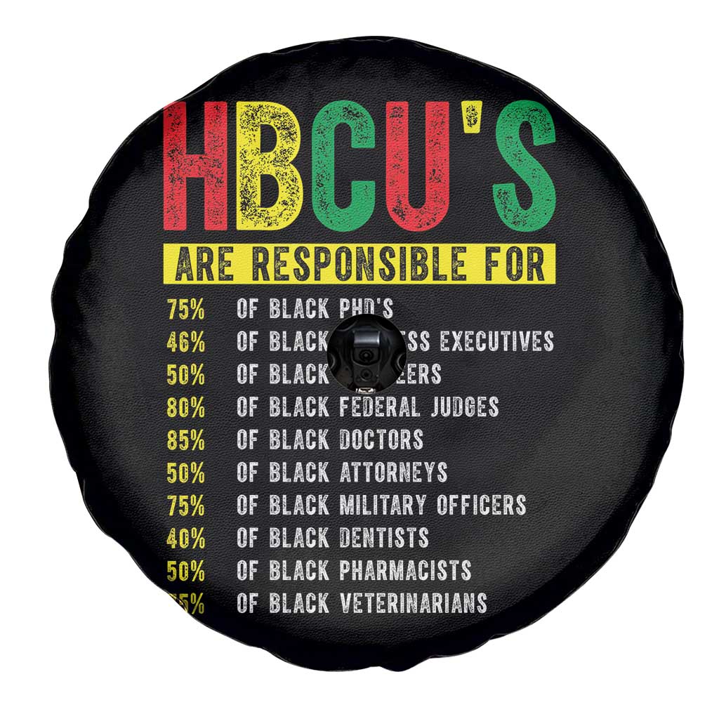 HBCUs Are Responsible For Black Excellence Spare Tire Cover Powerful Education Impact Statistics Pride TS02 Print Your Wear