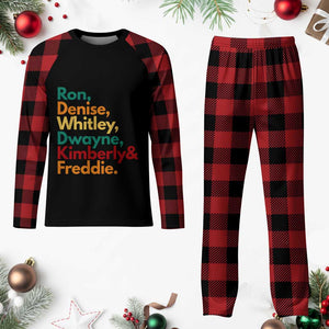 90s Black Sitcom HBCU Culture Tribute Plaid Pajama Set Ron Denise Whitley Dwayne Kimberly Freddie TS02 Buffalo Plaid Print Your Wear