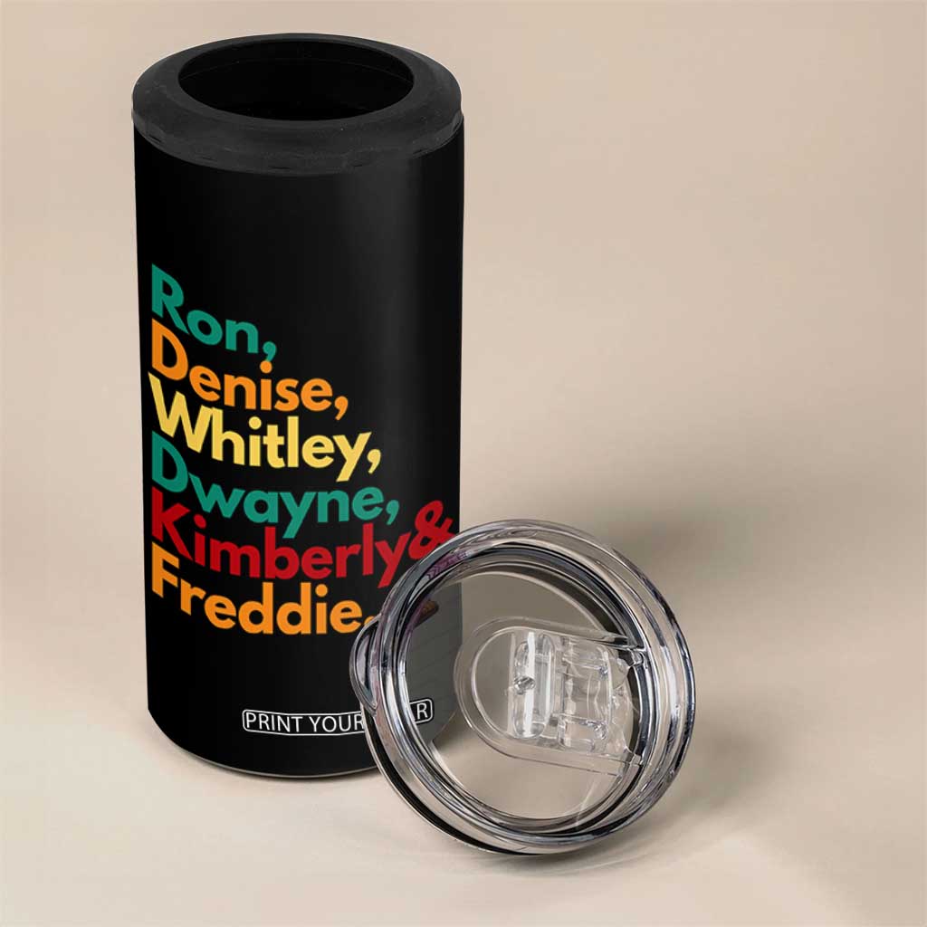90s Black Sitcom HBCU Culture Tribute 4 in 1 Can Cooler Tumbler Ron Denise Whitley Dwayne Kimberly Freddie TS02 Print Your Wear
