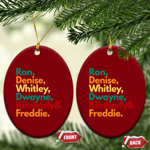 90s Black Sitcom HBCU Culture Tribute Ceramic Ornament Ron Denise Whitley Dwayne Kimberly Freddie TS02 Print Your Wear