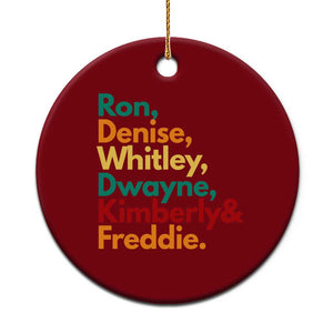 90s Black Sitcom HBCU Culture Tribute Ceramic Ornament Ron Denise Whitley Dwayne Kimberly Freddie TS02 1pc Red Print Your Wear