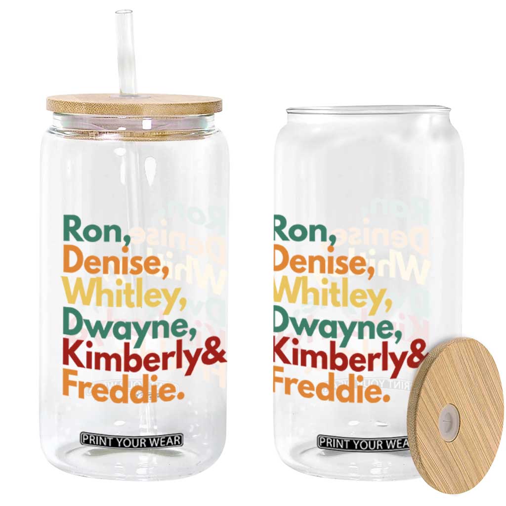 90s Black Sitcom HBCU Culture Tribute Glass Can Ron Denise Whitley Dwayne Kimberly Freddie TS02 Print Your Wear