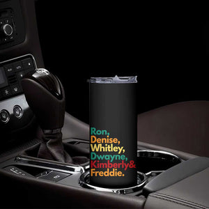 90s Black Sitcom HBCU Culture Tribute Skinny Tumbler Ron Denise Whitley Dwayne Kimberly Freddie TS02 Print Your Wear