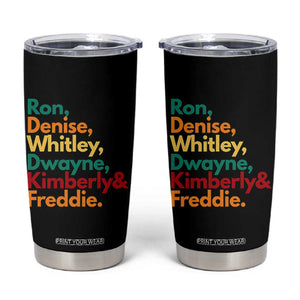 90s Black Sitcom HBCU Culture Tribute Tumbler Cup Ron Denise Whitley Dwayne Kimberly Freddie TS02 Black Print Your Wear