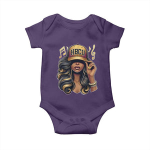 HBCU Queen Vibes Baby Onesie Melanin Music College Pride for Black Excellence Supporters TS02 Purple Print Your Wear