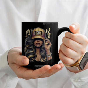 HBCU Queen Vibes Coffee Mug Melanin Music College Pride for Black Excellence Supporters TS02 Print Your Wear