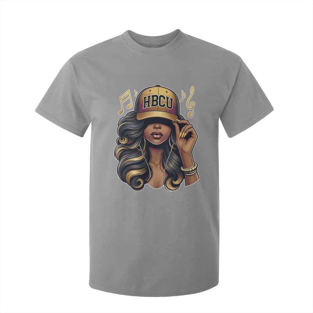 HBCU Queen Vibes T Shirt For Kid Melanin Music College Pride for Black Excellence Supporters TS02 Sport Gray Print Your Wear