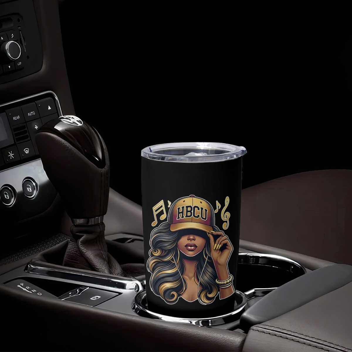 HBCU Queen Vibes Tumbler Cup Melanin Music College Pride for Black Excellence Supporters TS02 Print Your Wear