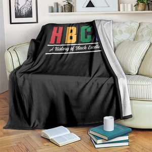 HBCU A History of Black Excellence Throw Blanket College Pride Statement Celebrating African American Achievement TS02 Print Your Wear