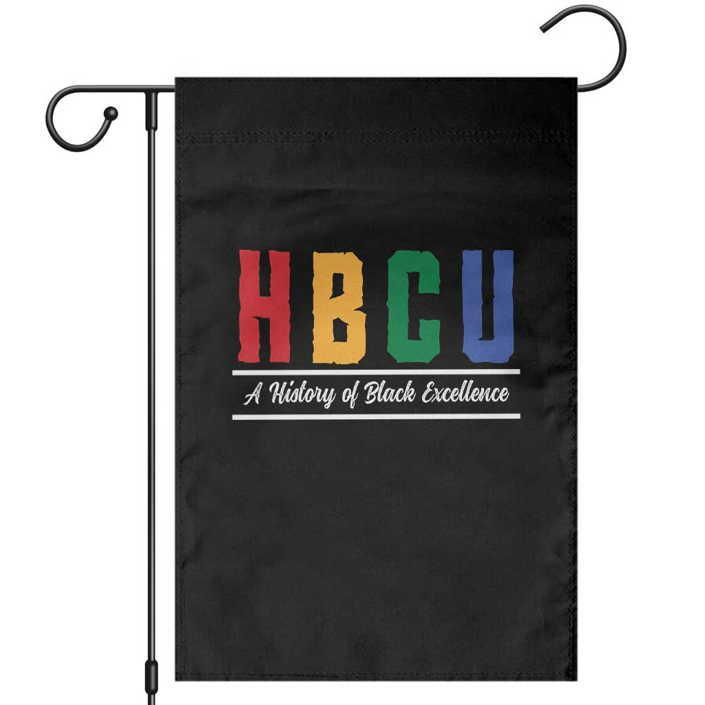 HBCU A History of Black Excellence Garden Flag College Pride Statement Celebrating African American Achievement TS02 Black Print Your Wear