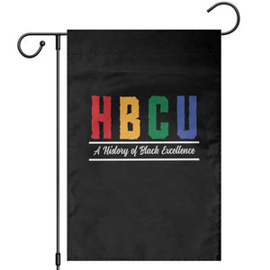 HBCU A History of Black Excellence Garden Flag College Pride Statement Celebrating African American Achievement TS02 Black Print Your Wear