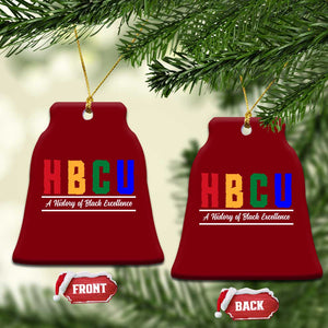 HBCU A History of Black Excellence Ceramic Ornament College Pride Statement Celebrating African American Achievement TS02 Print Your Wear