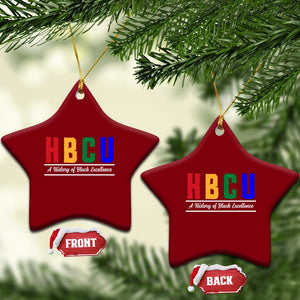 HBCU A History of Black Excellence Ceramic Ornament College Pride Statement Celebrating African American Achievement TS02 Print Your Wear
