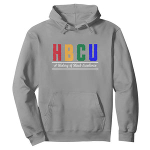HBCU A History of Black Excellence Hoodie College Pride Statement Celebrating African American Achievement TS02 Sport Gray Print Your Wear