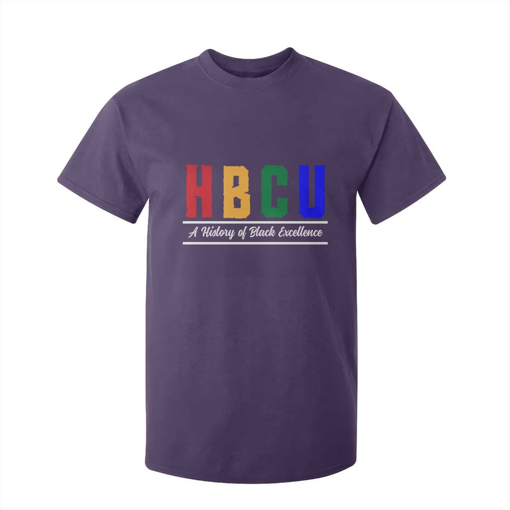 HBCU A History of Black Excellence T Shirt For Kid College Pride Statement Celebrating African American Achievement TS02 Purple Print Your Wear