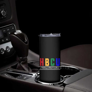 HBCU A History of Black Excellence Skinny Tumbler College Pride Statement Celebrating African American Achievement TS02 Print Your Wear