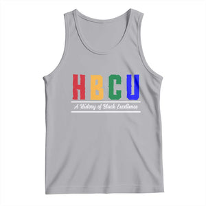 HBCU A History of Black Excellence Tank Top College Pride Statement Celebrating African American Achievement TS02 Athletic Heather Print Your Wear