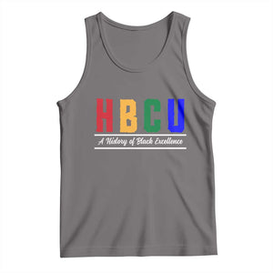 HBCU A History of Black Excellence Tank Top College Pride Statement Celebrating African American Achievement TS02 Deep Heather Print Your Wear
