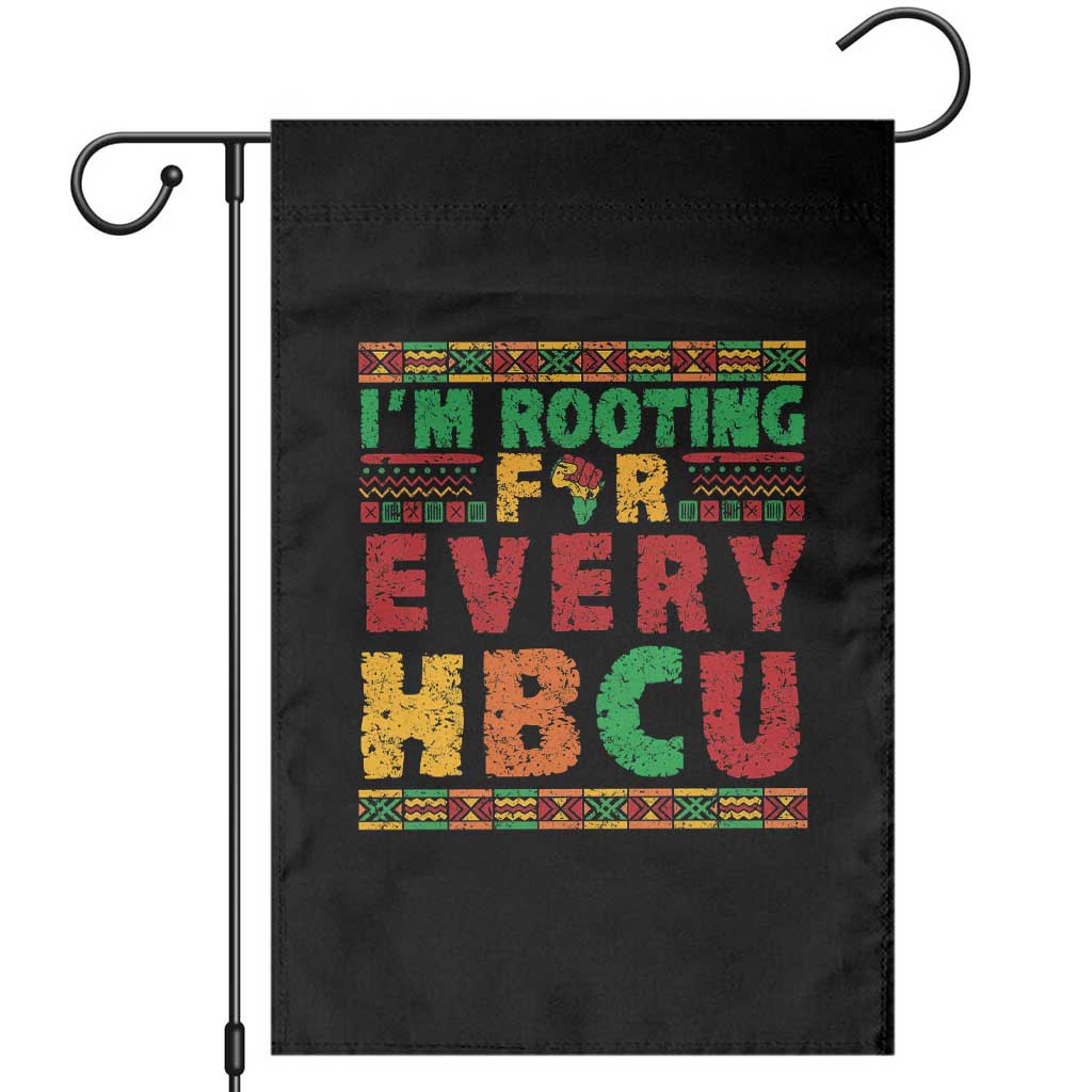 I’m Rooting for Every HBCU Garden Flag Pan African Pride College Support Statement TS02 Black Print Your Wear