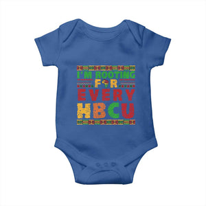 I’m Rooting for Every HBCU Baby Onesie Pan African Pride College Support Statement TS02 Royal Blue Print Your Wear